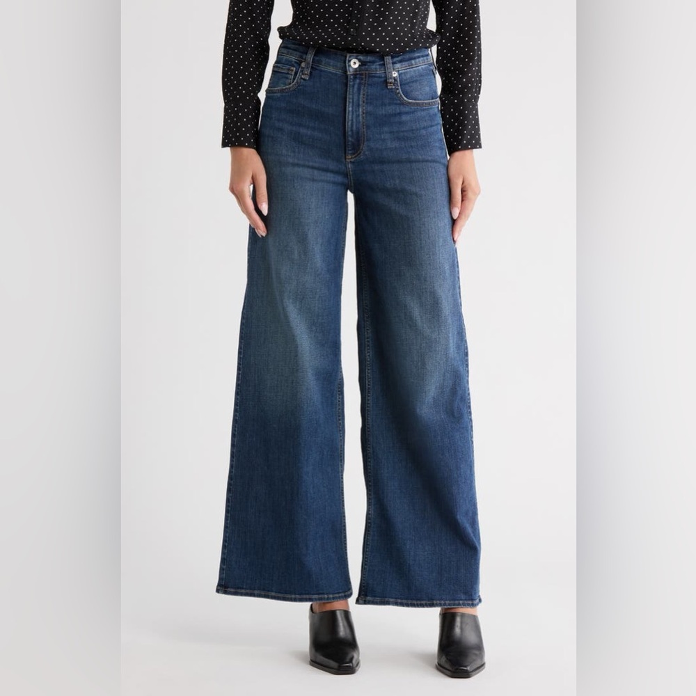Rag & bone Serena High Waist Wide Leg Jeans size 27 Bogart wash street chic